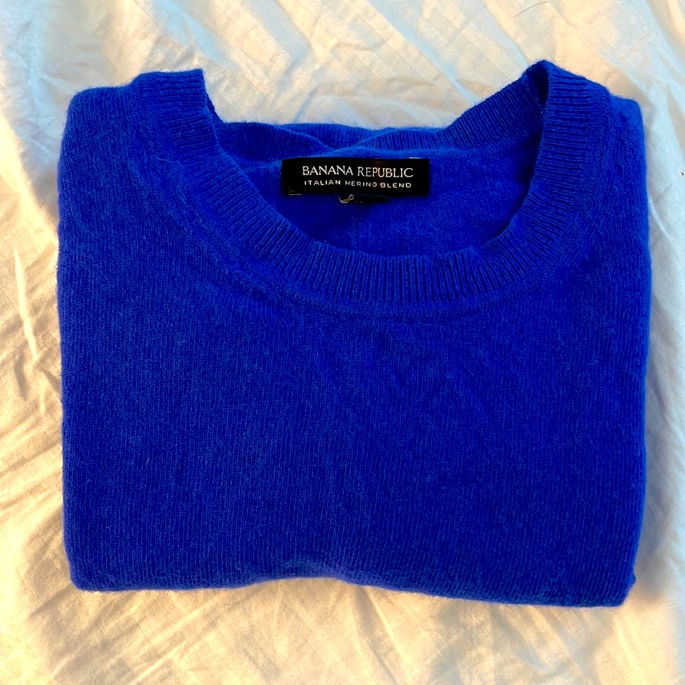 Banana Republic Italian Merino Wool in Royal Blue